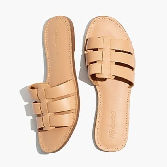 Madewell The Boardwalk Fisherman Slide Sandal in Leather 8 - Picture 1 of 7